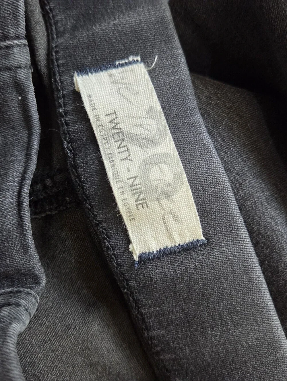 Free People Elastic Waist Black Skinny Jeans